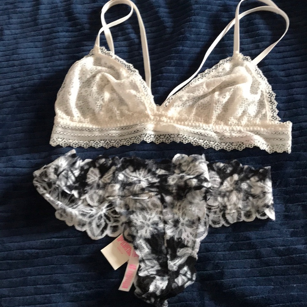 Victoria secret pink bralette & matching panties